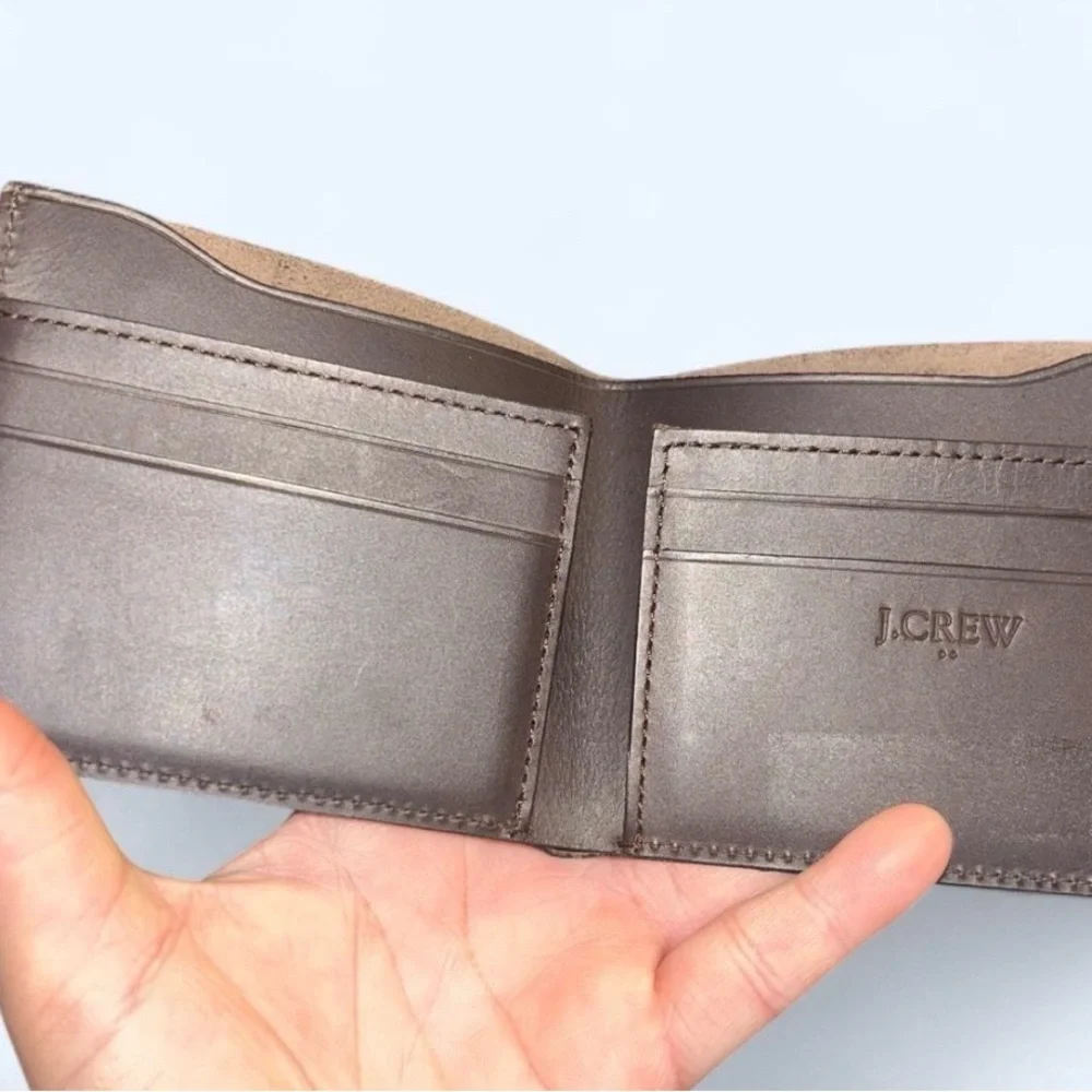 J. Crew Dark Brown Leather Card Holder